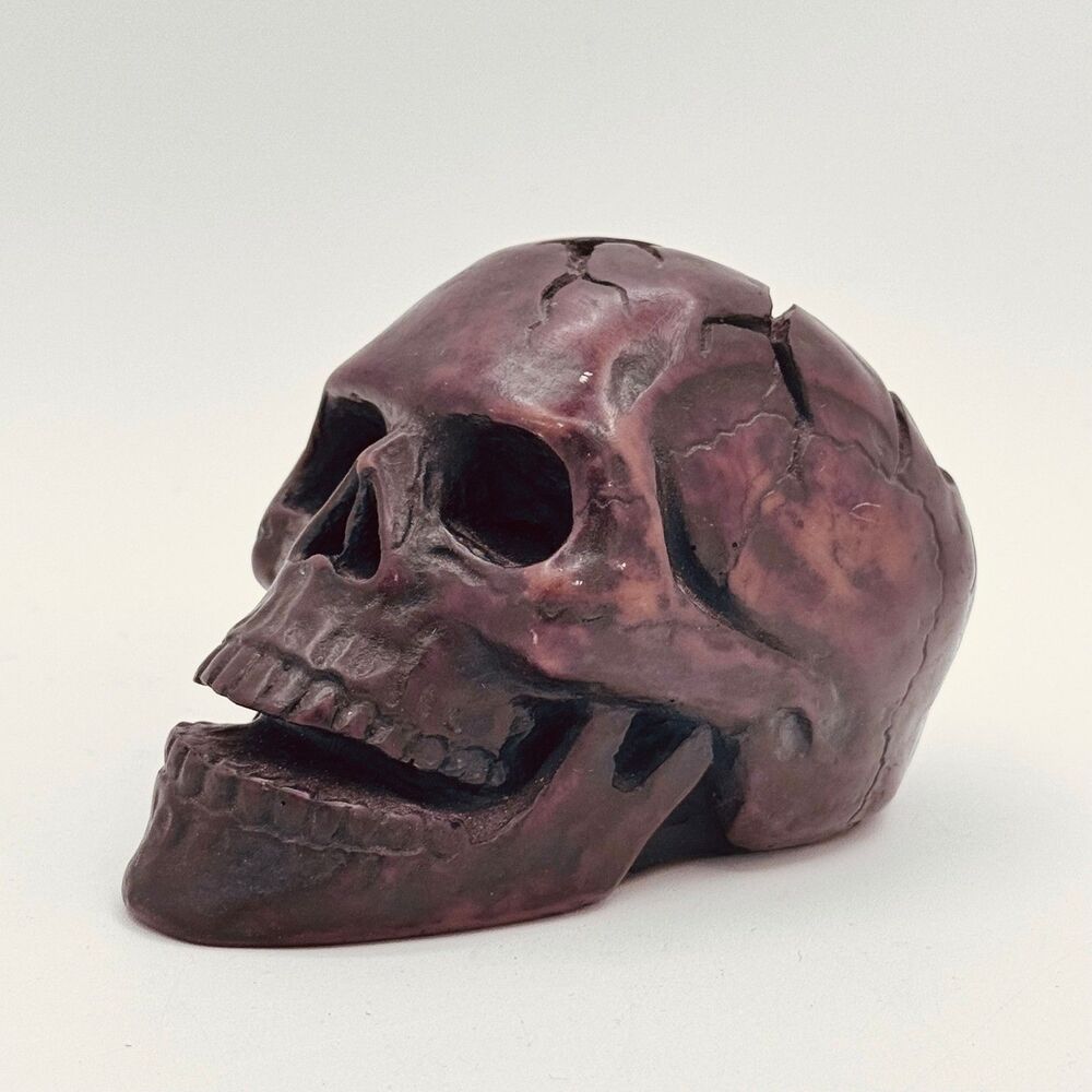 Bronze Skull Ashtray Bowl Resin Gothic Trinket Dish Macabre Goth Halloween